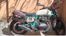 For Royal Enfield Bear 650 Canvas and Leather Pannier Bags With Saddle Stays Black - SPAREZO
